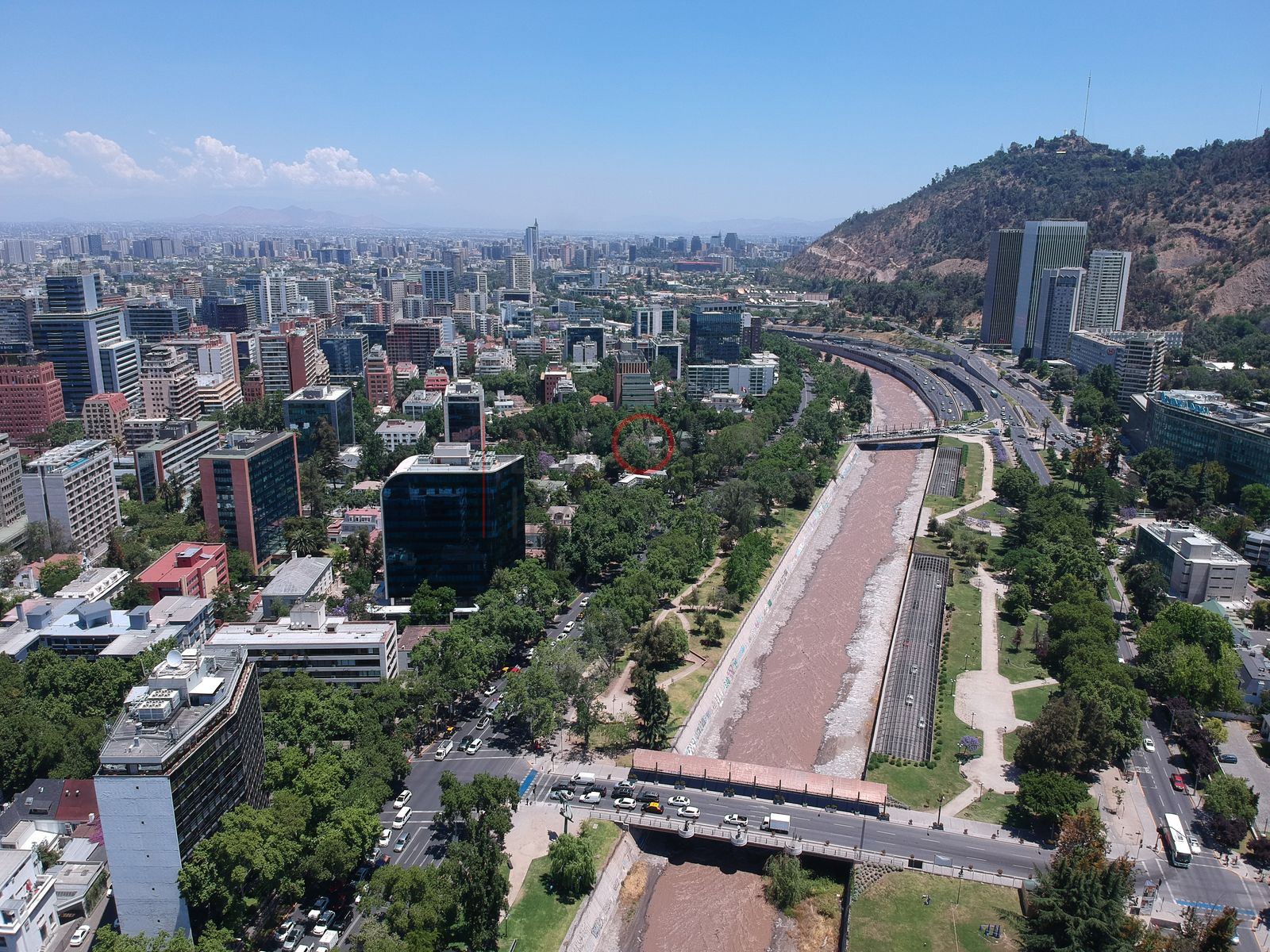 Puente y cerro San Cristóbal, Providencia