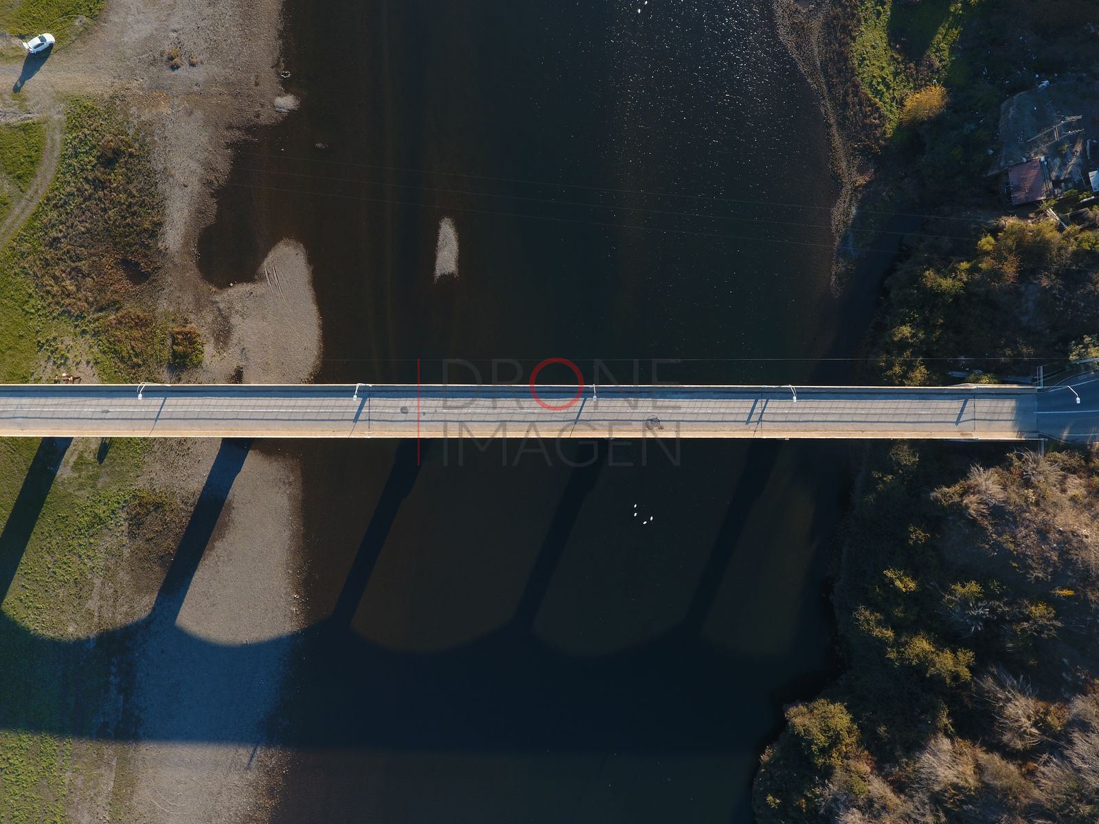 Vista aérea del puente