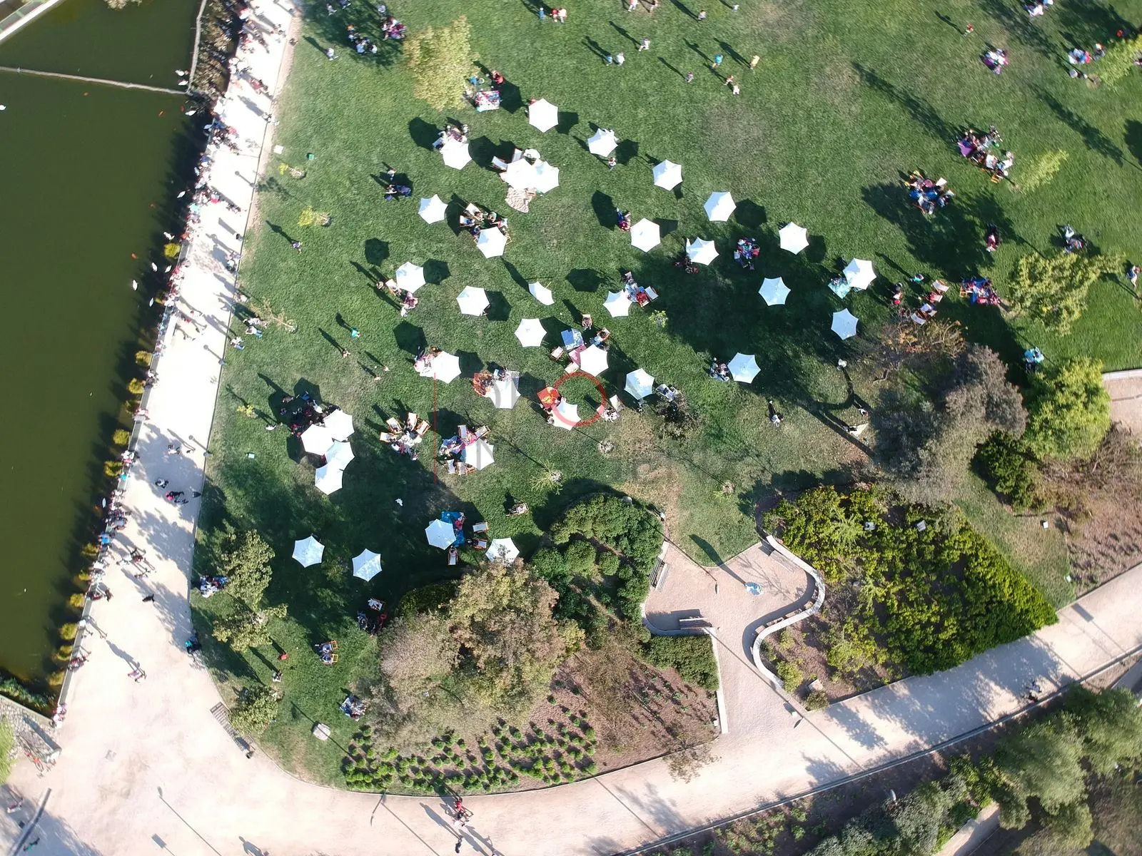 Evento al aire libre en un parque, Vitacura — Santiago, Chile