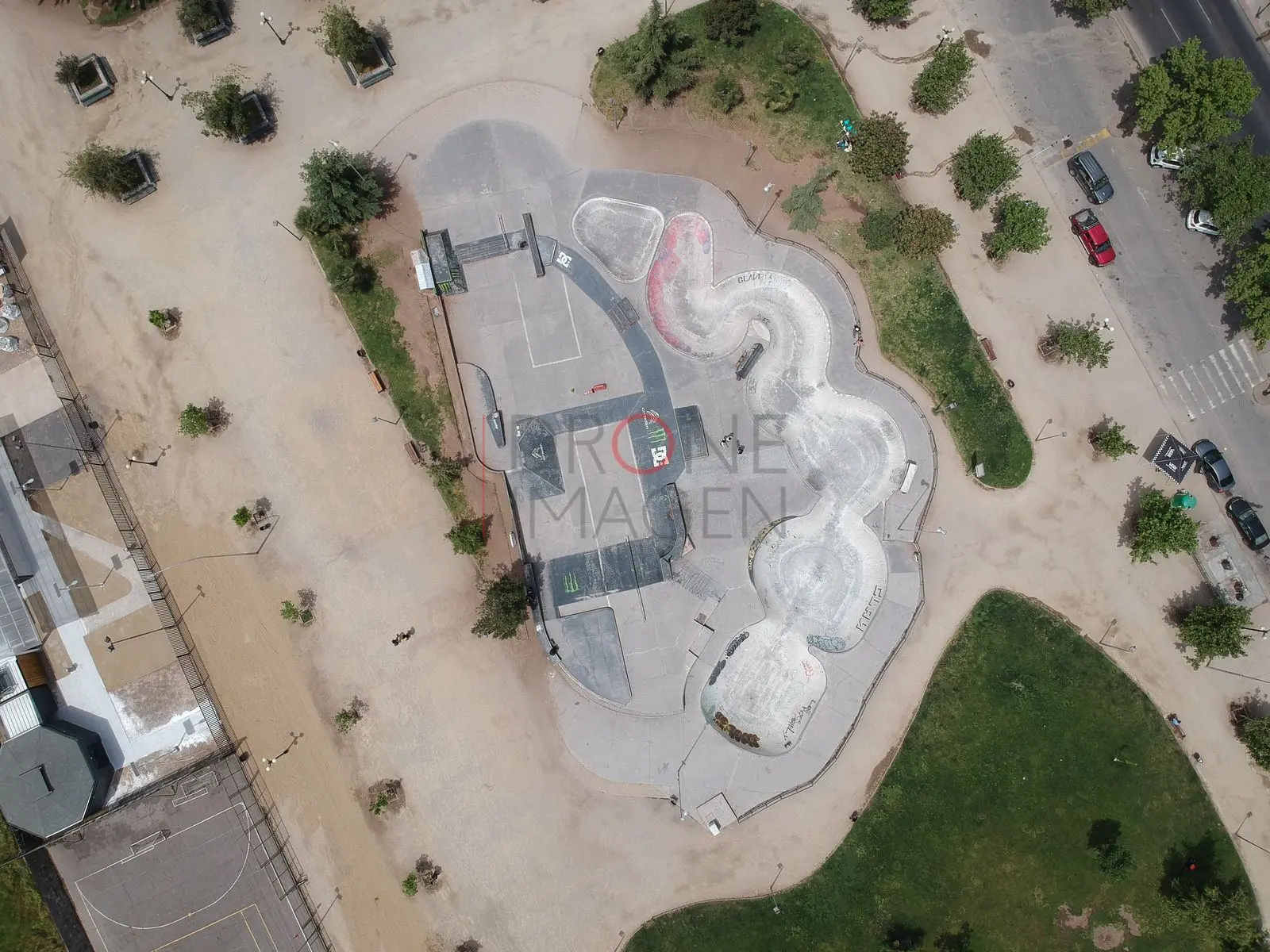 Skatepark, Santiago · vista cenital