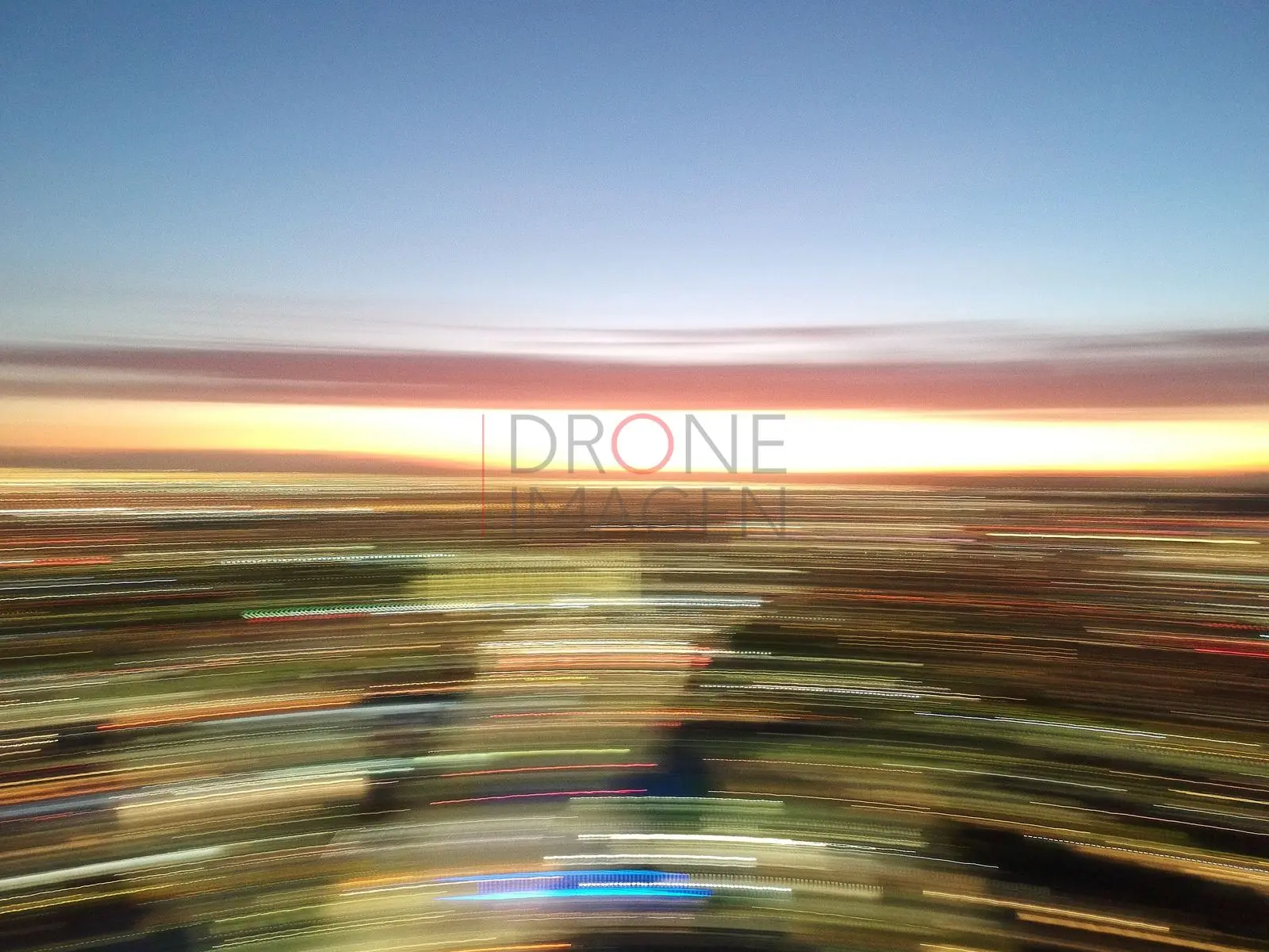 Luces de atardecer en movimiento, Las Condes · vista panorámica