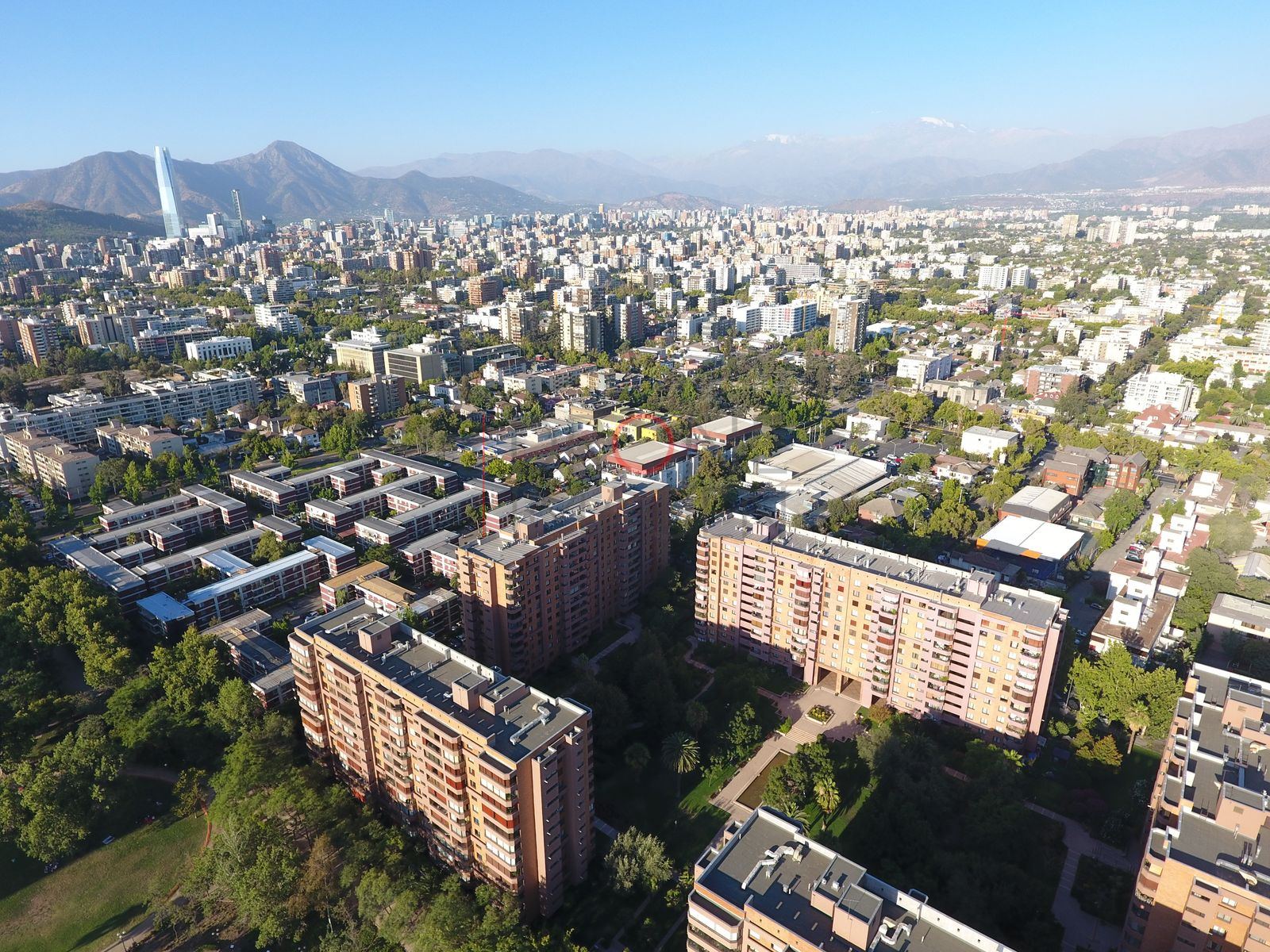 Santiago y la cordillera