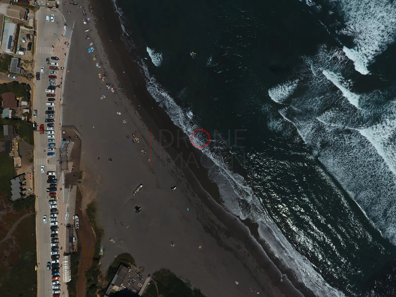 Costanera junto a la playa, Matanzas — Navidad, Chile
