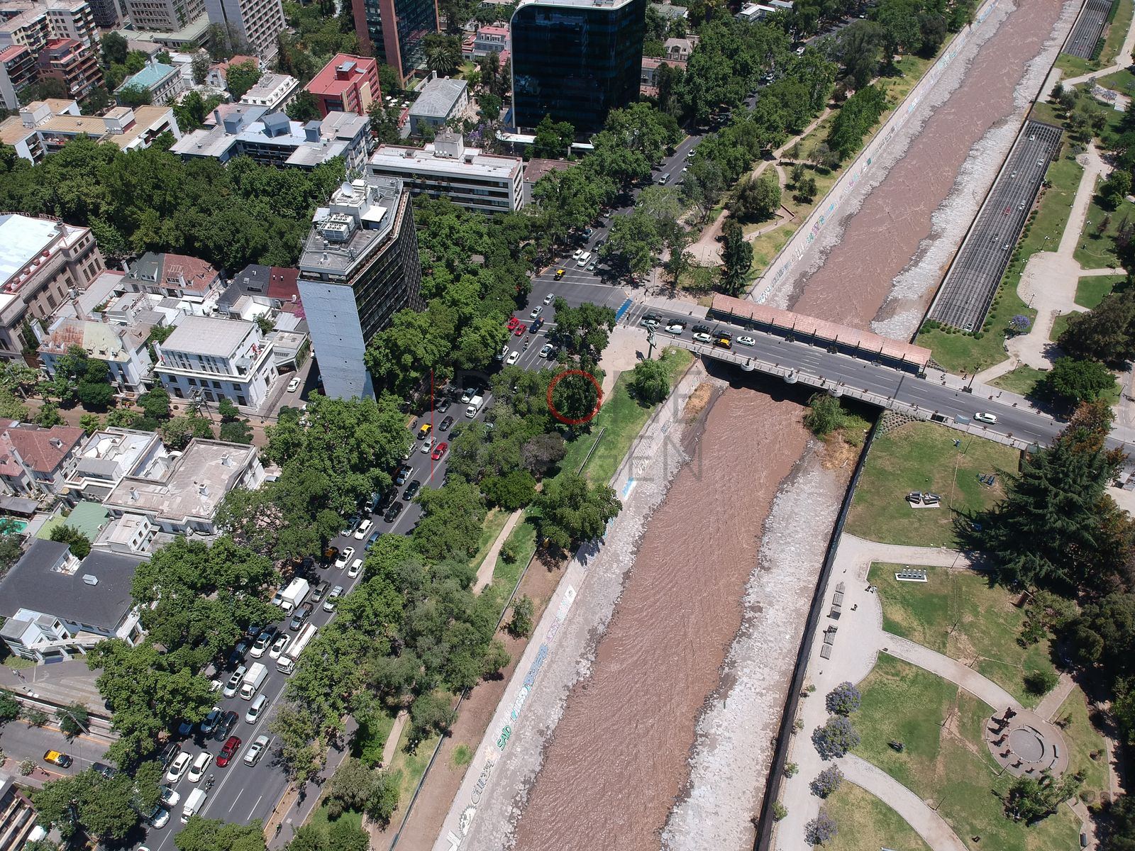 Puente sobre el río Mapocho, Providencia