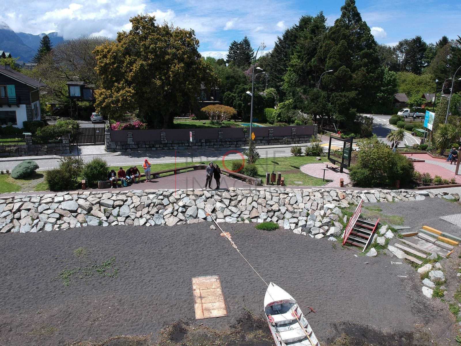 Mirador y plaza junto al lago, Centro de Pucón