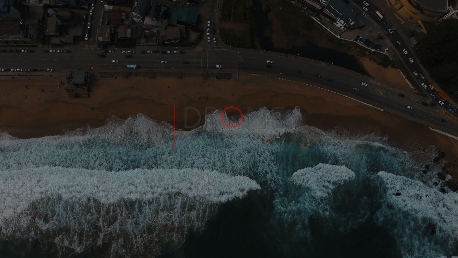 Olas rompiendo en la playa, Viña del Mar (2)