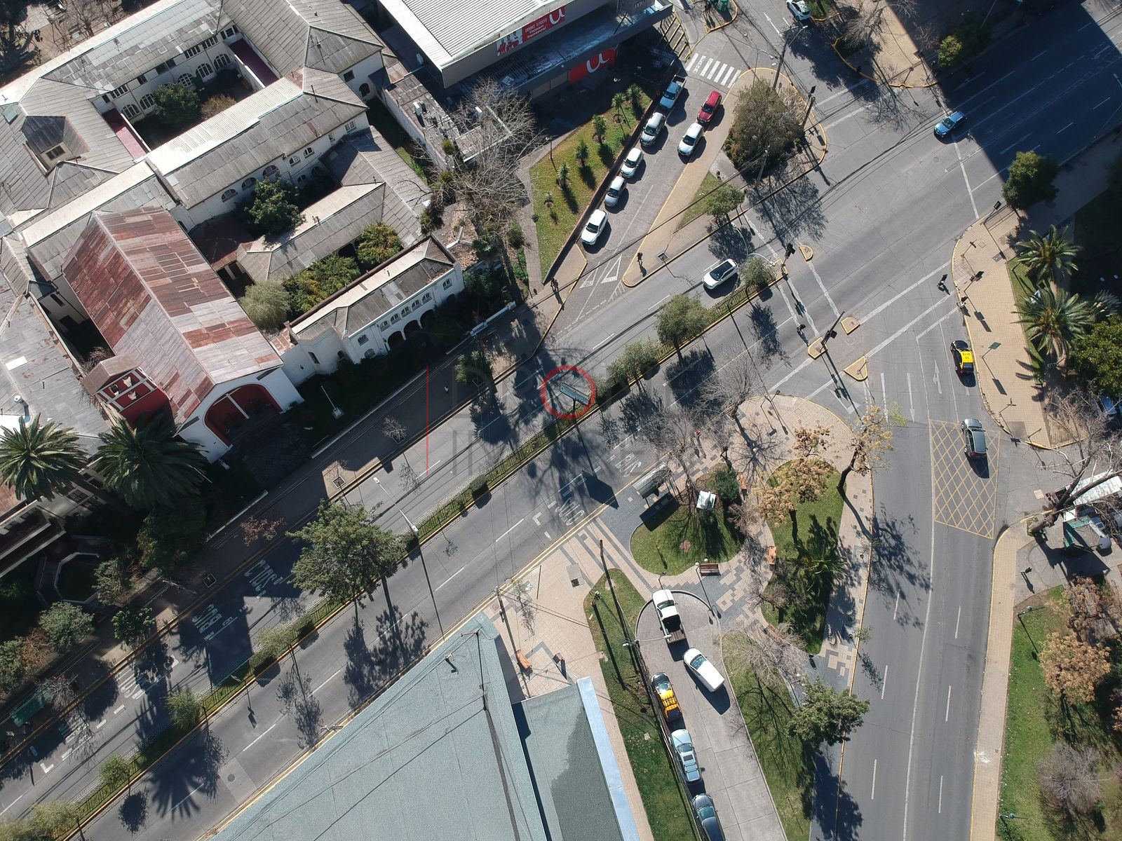 Avenida y cruce, Ñuñoa