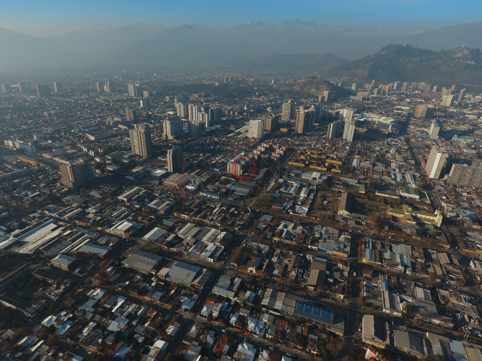 Santiago y bruma vistos desde Renca
